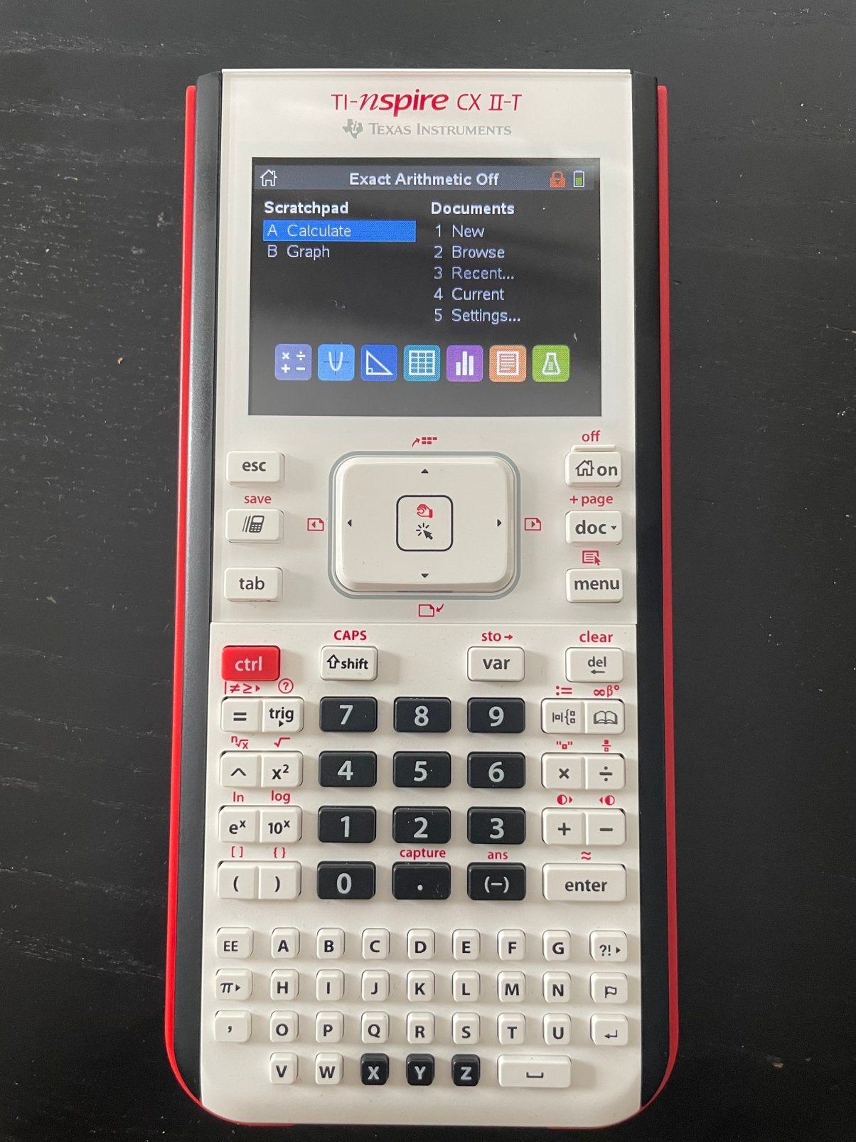 TI-Nspire CX II-T Rekenmachine (met hoes en kabel), Diversen, Rekenmachines, Ophalen of Verzenden, Grafische rekenmachine, Zo goed als nieuw