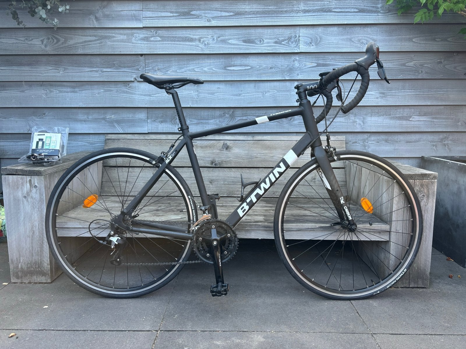 Triban 500 racefiets, Fietsen en Brommers, 28 inch, Gebruikt, Velgrem, 57 tot 61 cm