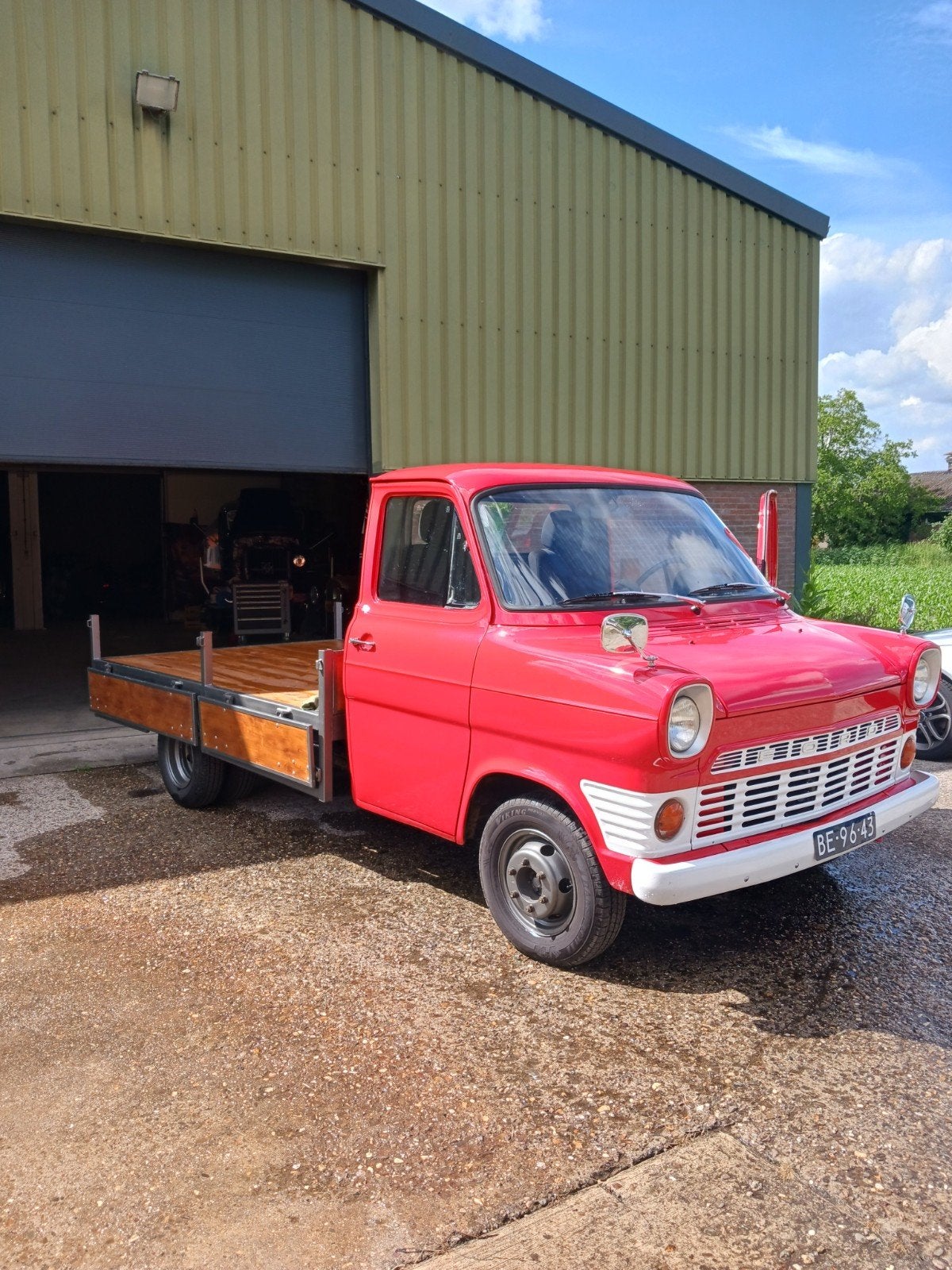 Ford transit mk1 pick-up 1970, Auto's, Zwart, Handgeschakeld, Ford, 6 cilinders