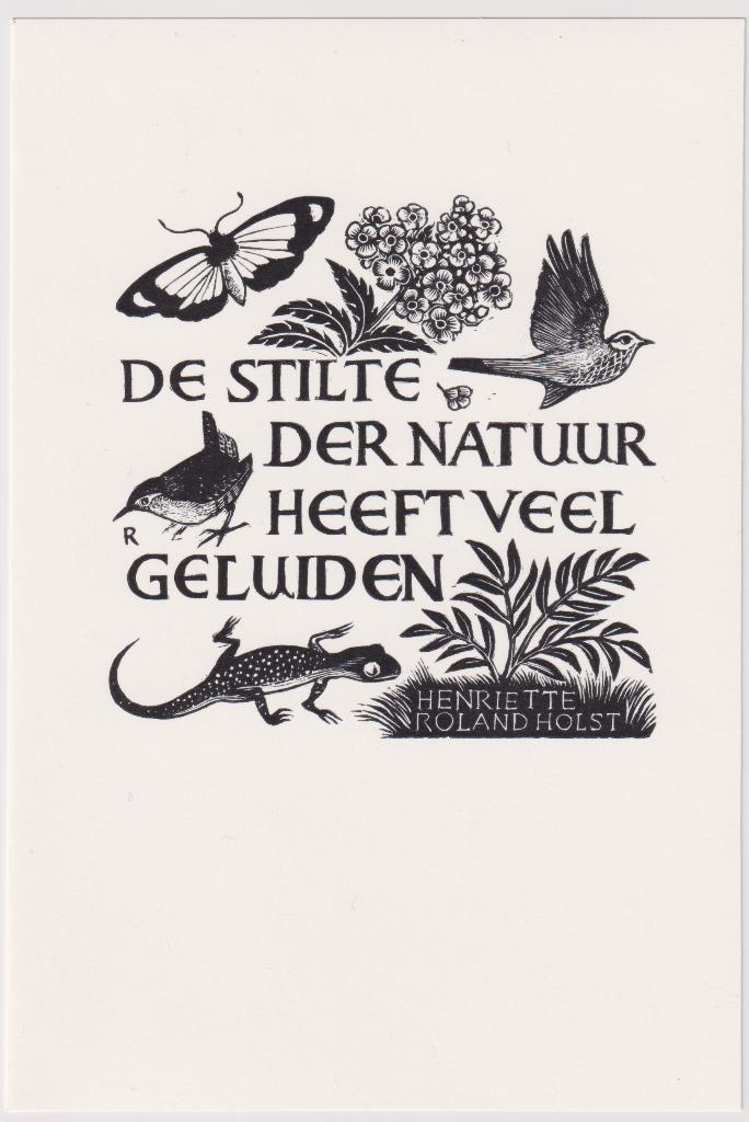 2 houtgravures van Pam G. Rueter - Stilte der natuur, Ophalen of Verzenden, Flora en Fauna, Gravure, 1950 - 1999