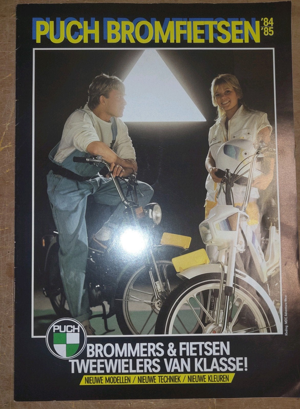 Folder Puch Bromfietsen 1984 - '85, Ophalen of Verzenden