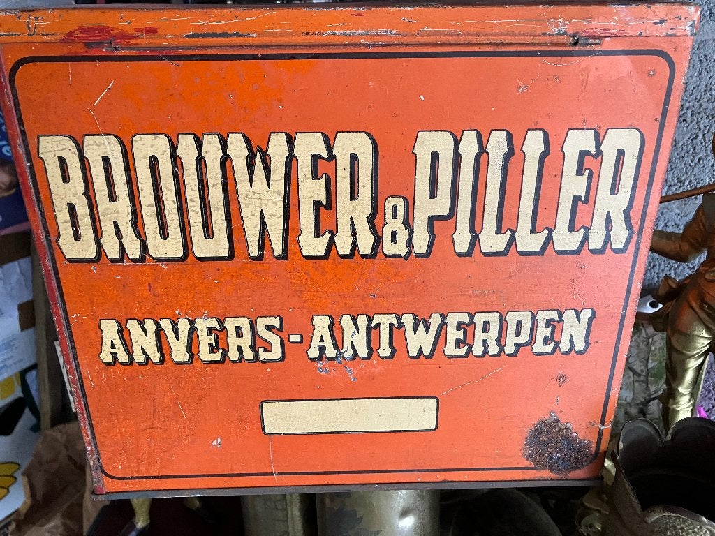 Antieke blikken doos, Verzamelen, Ophalen of Verzenden, Gebruikt, Overige