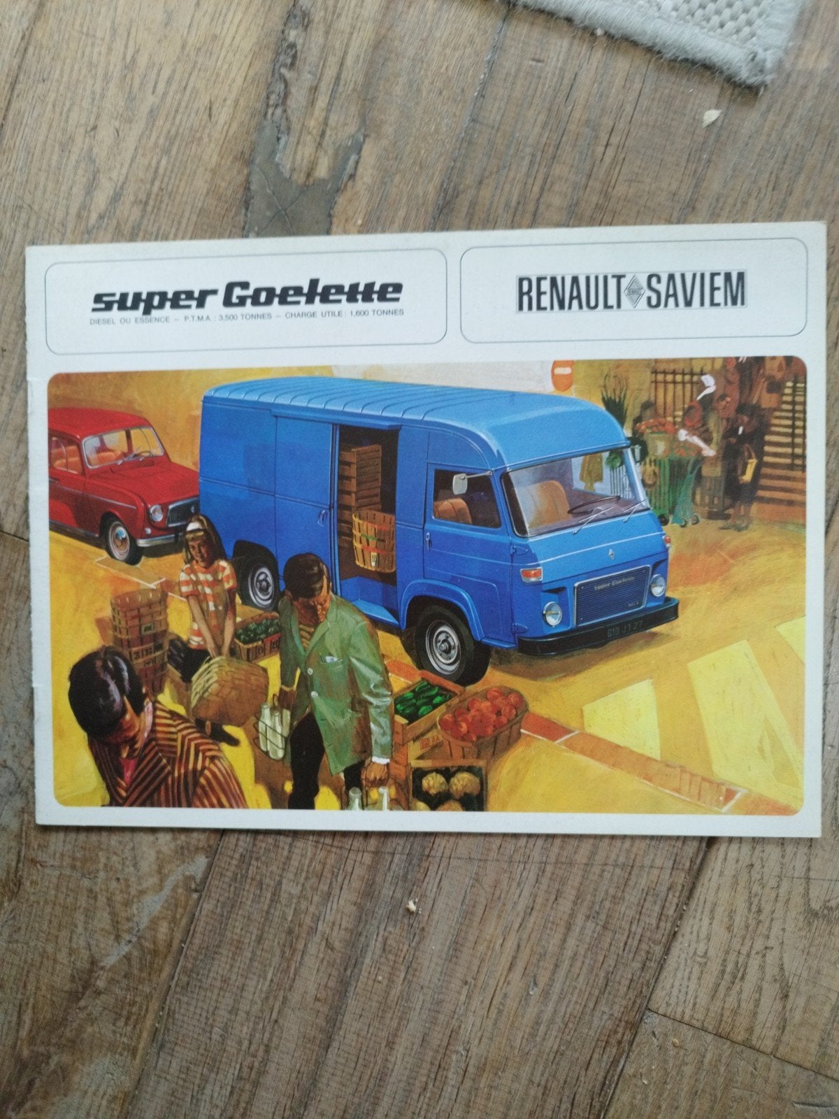 Renault Saviem Super Goelette brochure 1967 Frans W877, Renault, Ophalen of Verzenden, Zo goed als nieuw, Renault