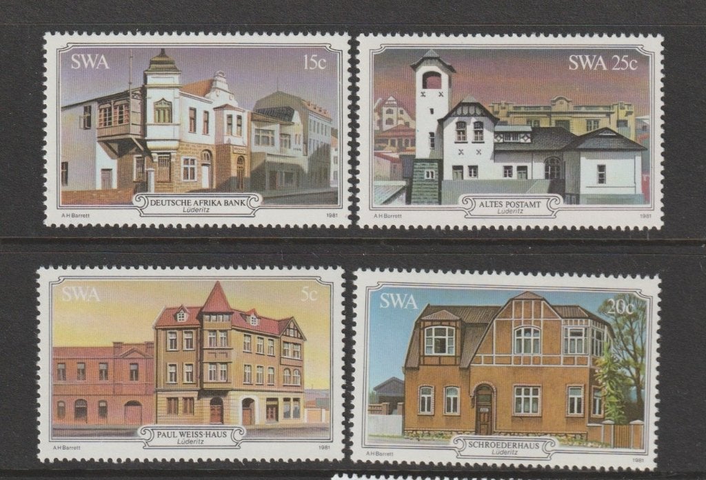 TSS Kavel 830151 Namibië SWA pf minr 508-511 gebouwen, Ophalen, Overige landen, Postfris
