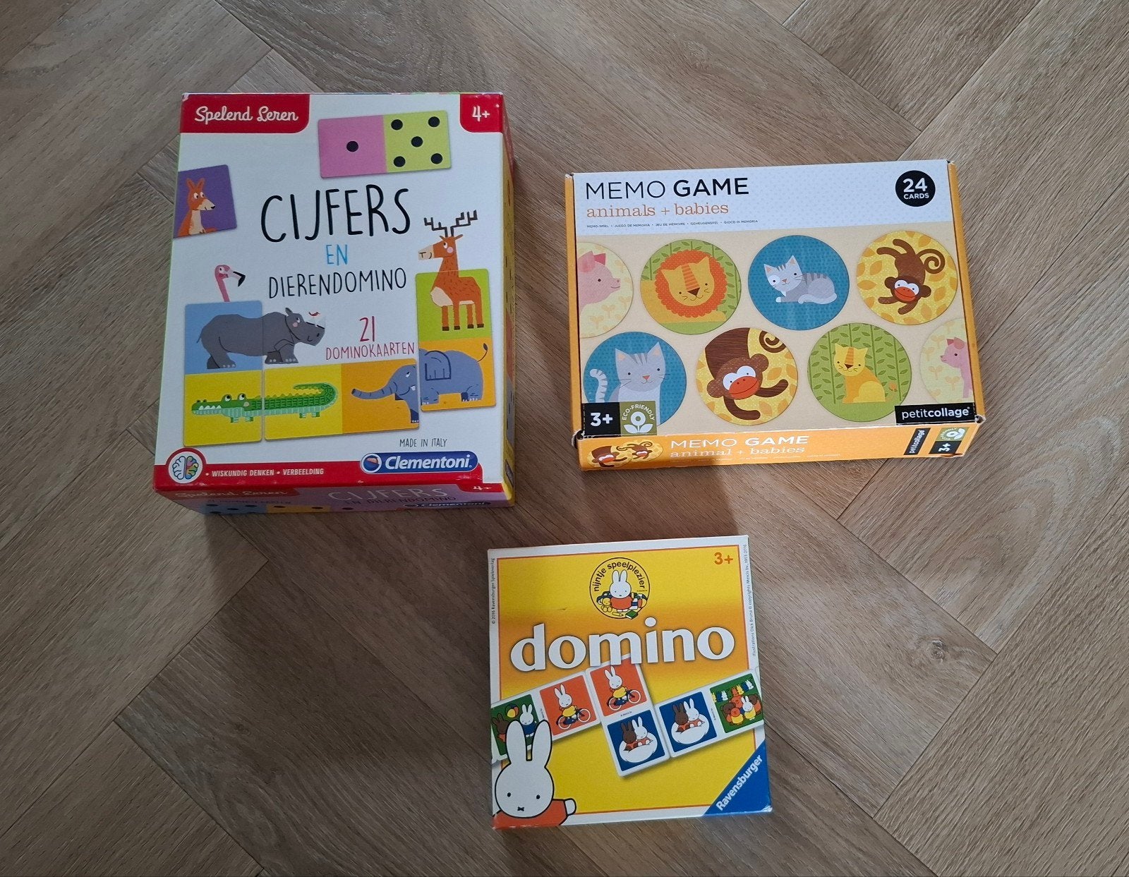 Spellen domino en memory, Ophalen of Verzenden, Gebruikt, Overige typen
