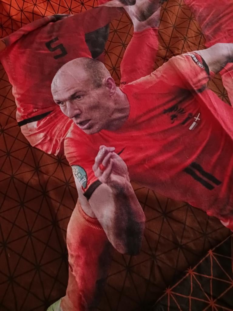 Dekbedovertrek Eenpersoons Oranje Nederland elftal, Kinderen en Baby's, Kinderkamer | Beddengoed, Ophalen, Gebruikt, Jongetje of Meisje