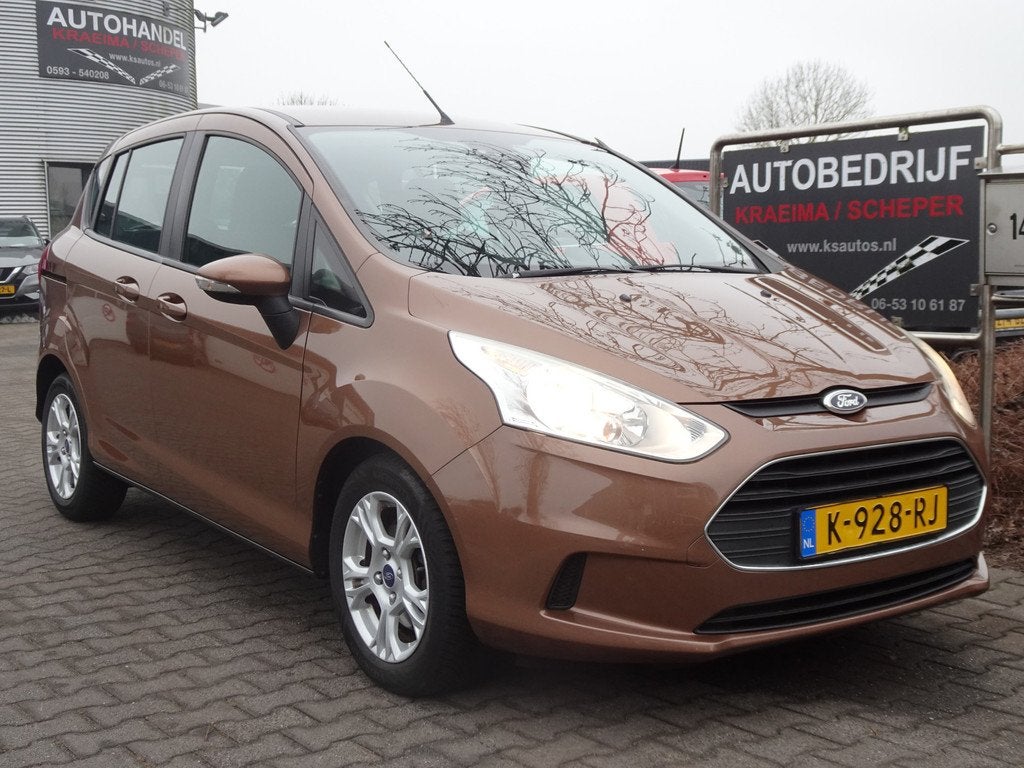 Ford B-MAX 1.0 EcoBoost Titanium (bj 2014), Auto's, Ford, Euro 5, Gebruikt, 750 kg, Bruin
