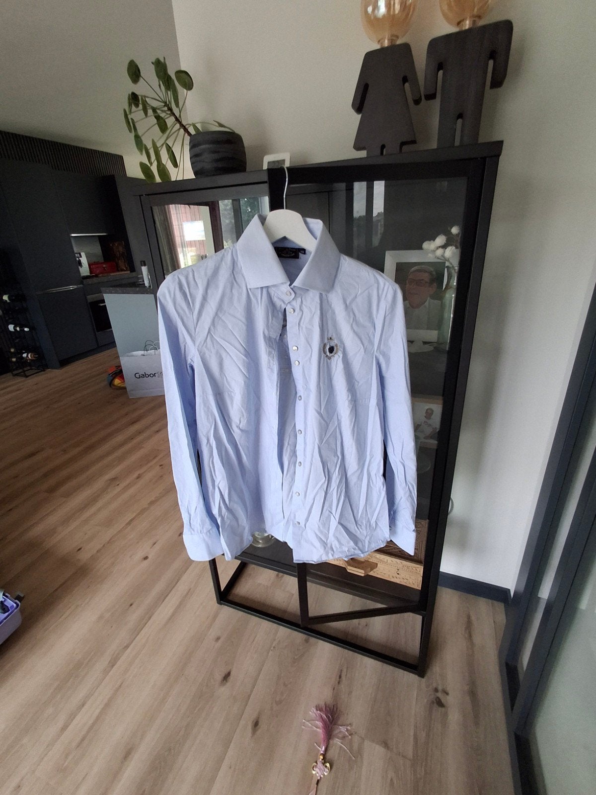 L'Argentina blouse met pailletten - Maat 40, Kleding | Dames, Maat 38/40 (M), Blauw, Zo goed als nieuw, L'Argentina