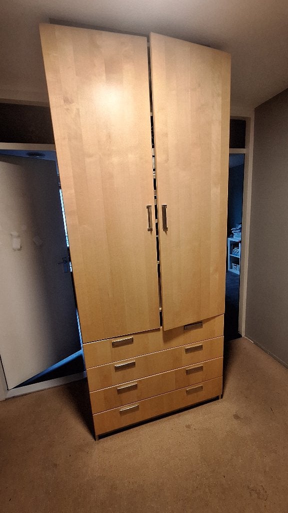 Pax kast, Huis en Inrichting, Kasten | Kledingkasten, Ophalen, Gebruikt, Met deur(en), 200 cm of meer