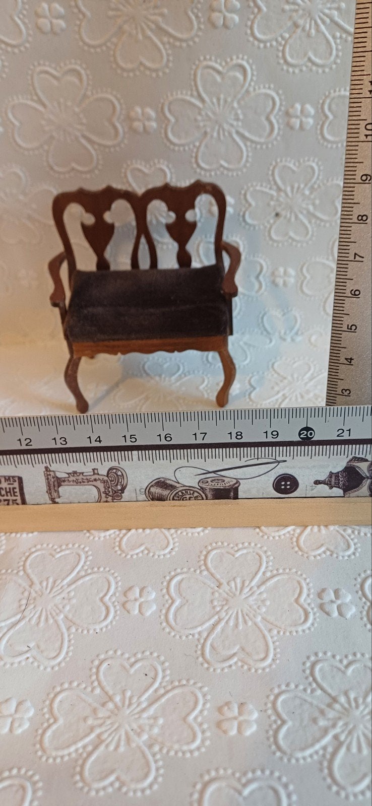 lieflijk bankje, Verzenden, Zo goed als nieuw, Poppenhuis