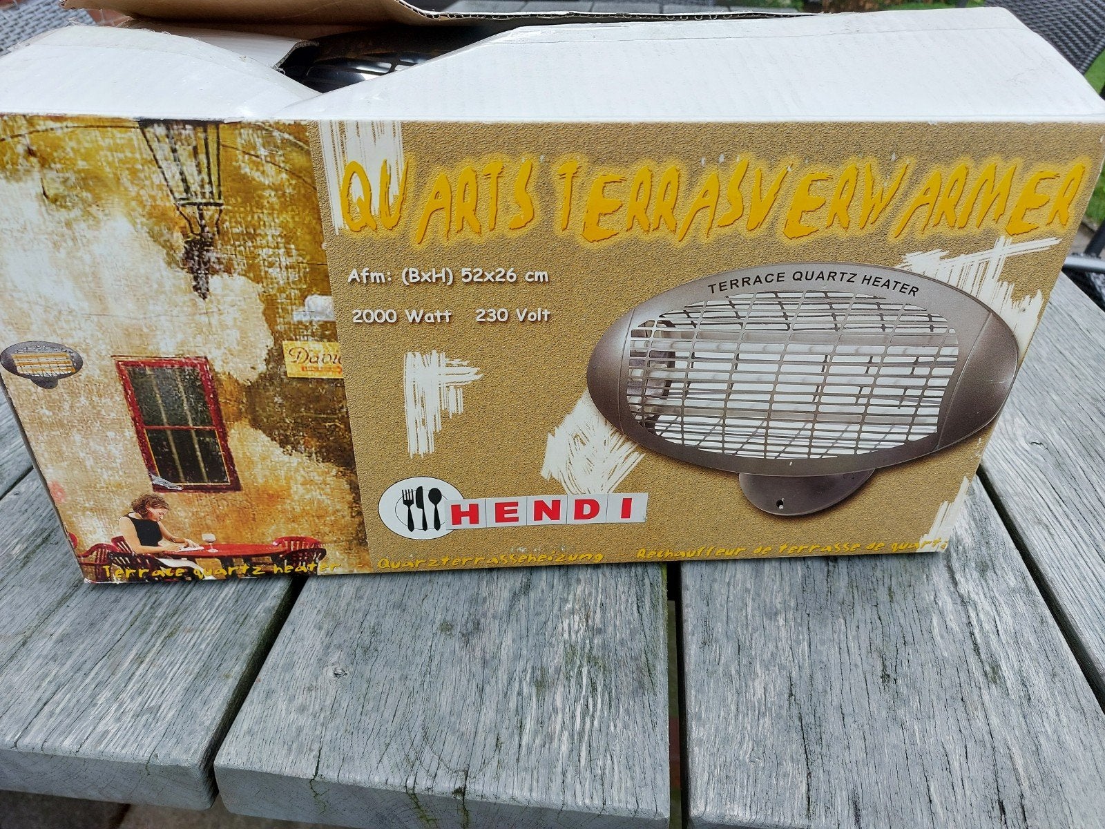Hendi terrasverwarmer., Tuin en Terras, Terrasverwarmers, Ophalen, Gebruikt, Elektrisch