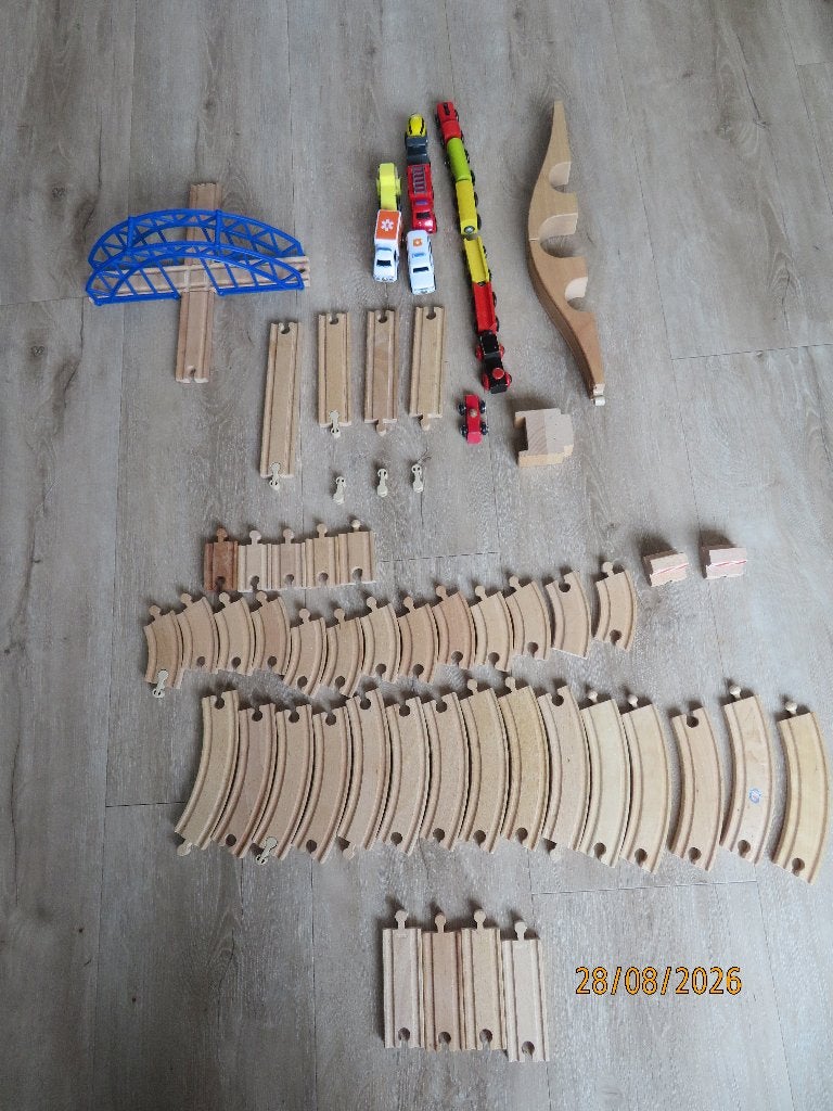 Brio houten trein rails, Kinderen en Baby's, Speelgoed | Houten speelgoed, Ophalen, Gebruikt