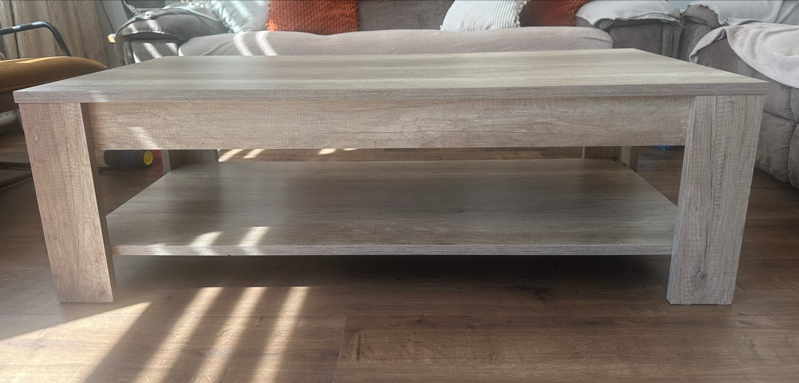 Complete Woonkamerset in Licht Eikenhout, Huis en Inrichting, Tafels | Eettafels, Ophalen, Zo goed als nieuw, 200 cm of meer, Vier personen