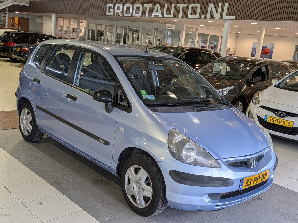 Honda Jazz 1.2 S Airco, Stuurbekrachtiging (bj 2004), Voorwielaandrijving, 4 cilinders, Blauw, Origineel Nederlands