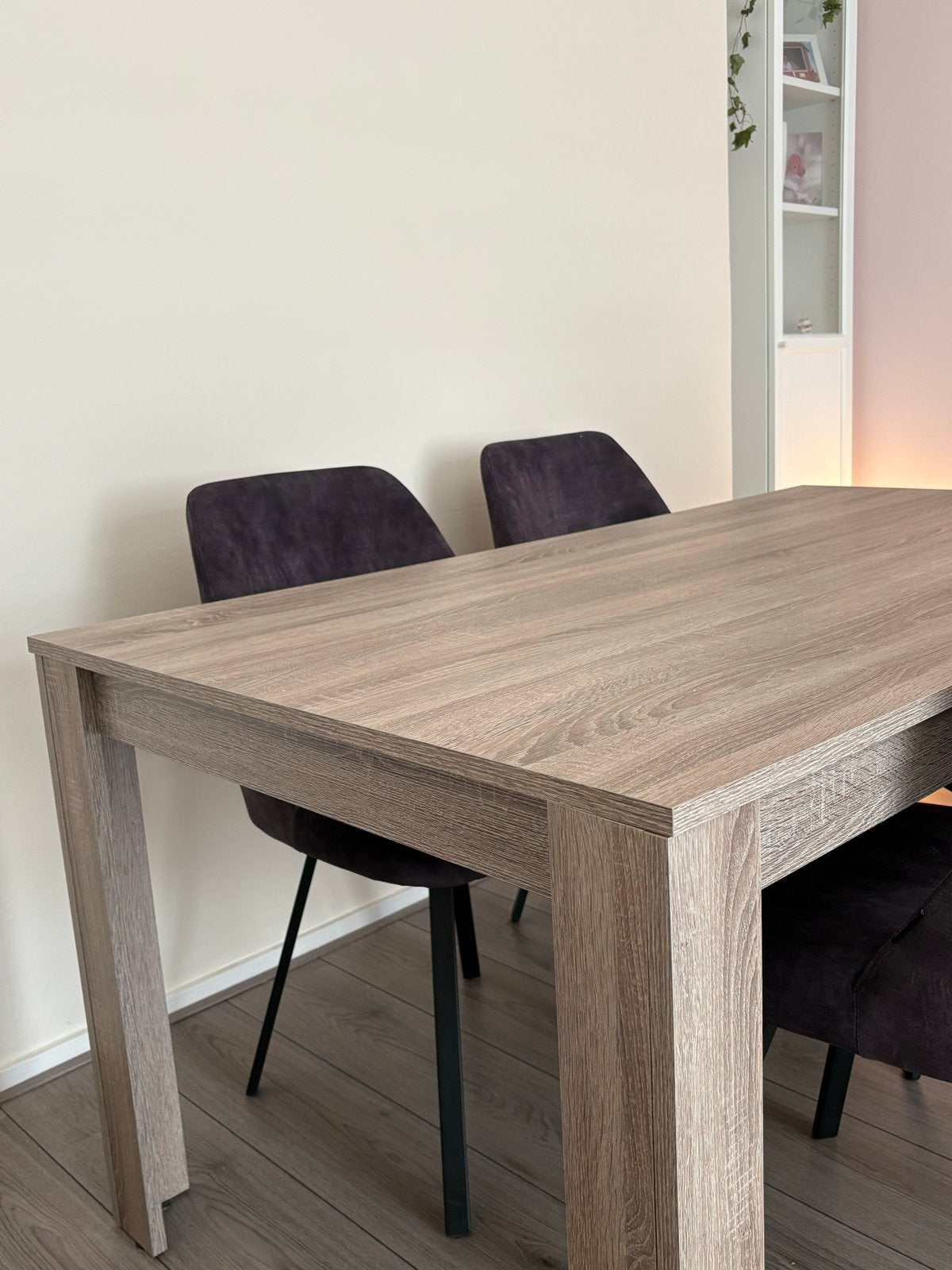 Eetkamertafel Sepp Leen Bakker  - donker eiken, Huis en Inrichting, Tafels | Eettafels, Zo goed als nieuw, 50 tot 100 cm, 150 tot 200 cm