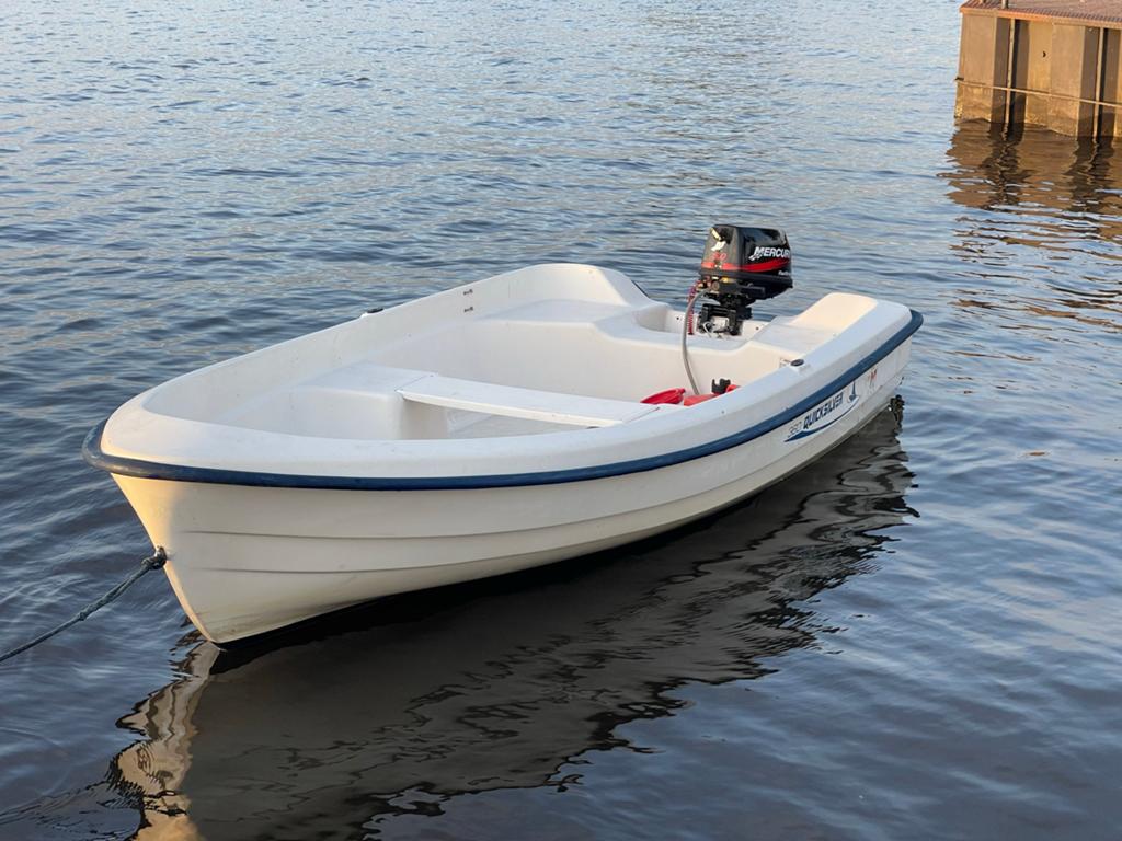 Quicksilver 360 fish  met Mercury 5 PK  Vaarklaar!, Watersport en Boten, 4 m, Buitenboordmotor, 5 pk, Zo goed als nieuw