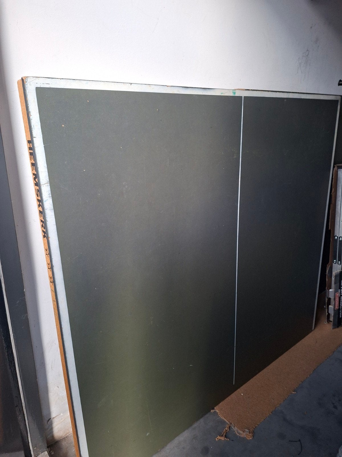 Originele Heemskerk Tafeltennistafel met netje, Ophalen, Gebruikt, Tafel Indoor, Wedstrijdformaat