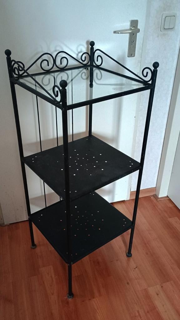 IKEA Rönnskär Lage Open Kast - Glas & Staal, Huis en Inrichting, Ophalen