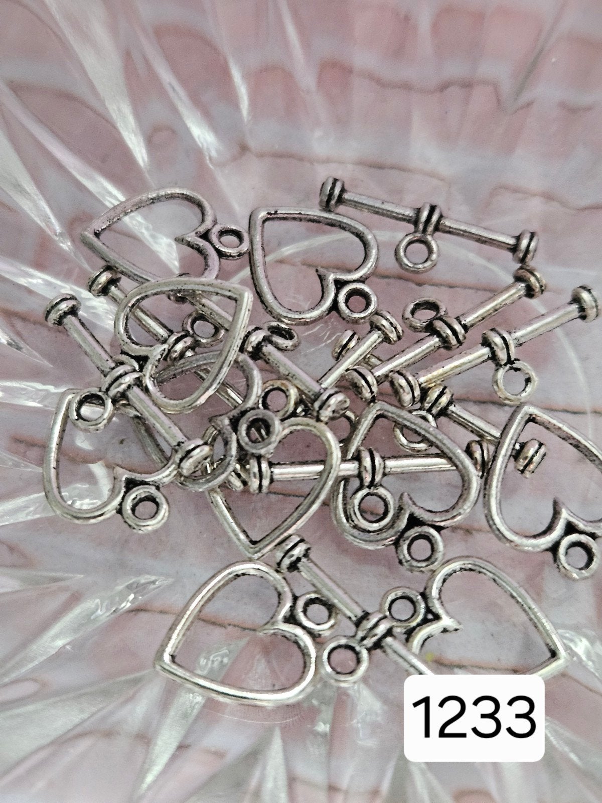 10x Hartvormige Toggle Sluitingen (1233), Ophalen of Verzenden, Nieuw, Overige typen