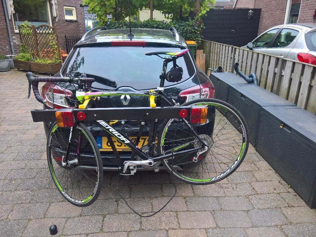 Compacte fietsendrager, Auto diversen, Fietsendragers, Ophalen, 2 fietsen, Gebruikt, Trekhaakdrager