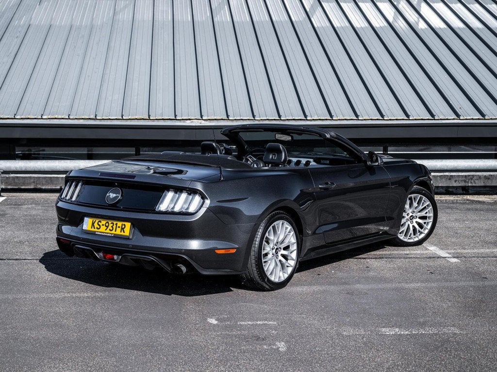 Ford Mustang Convertible 2.3 317PK Handgeschakeld Leder Stoe, Auto's, Ford, Achterwielaandrijving, Gebruikt, Euro 6, 4 cilinders