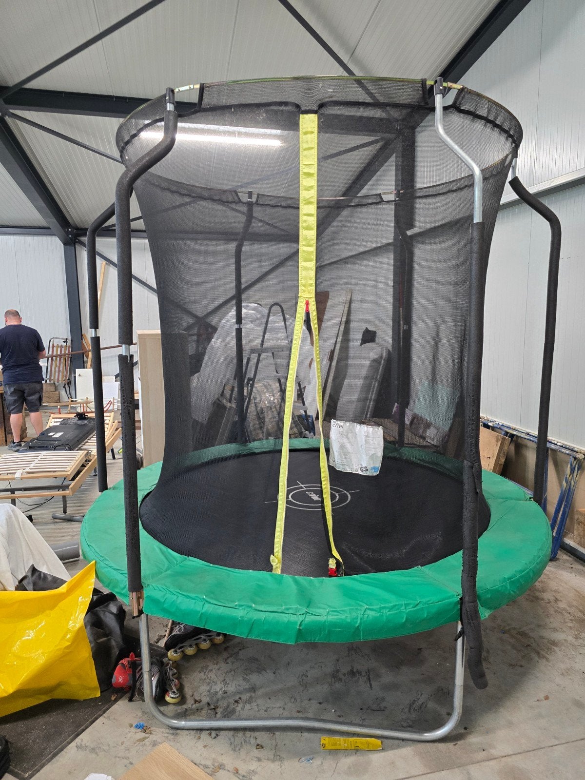 Te koop trampoline, Ophalen, Gebruikt
