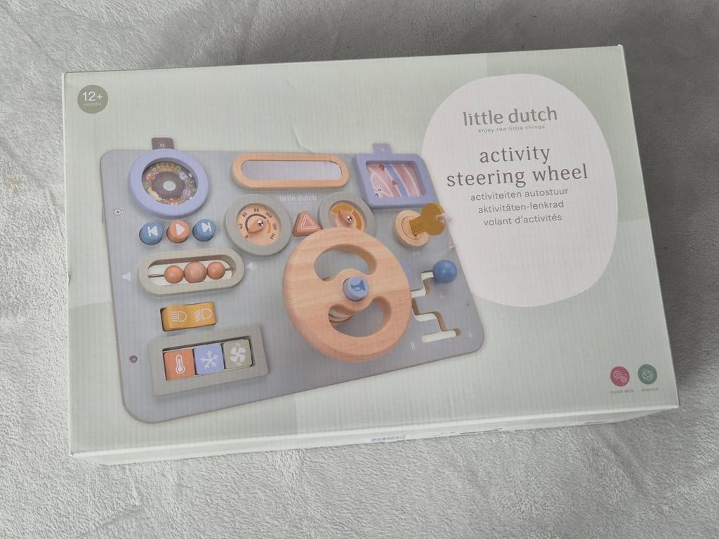 Little Dutch Activiteiten Autostuur - Nieuw in doos, Ophalen of Verzenden, Nieuw, Auto, Met geluid