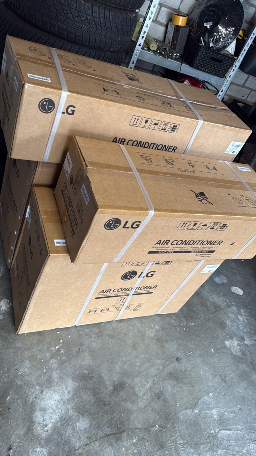 Airco conditionering Lg 5kw en LG 3,5kw, 3 snelheden of meer, Ophalen of Verzenden, Zo goed als nieuw, 100 m³ of groter