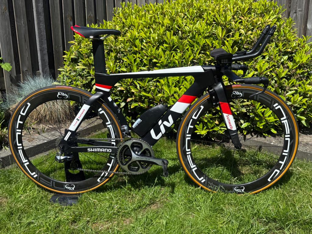 Liv tijdritfiets maat XS (Giant Trinity), Ophalen, Gebruikt, Carbon, Velgrem