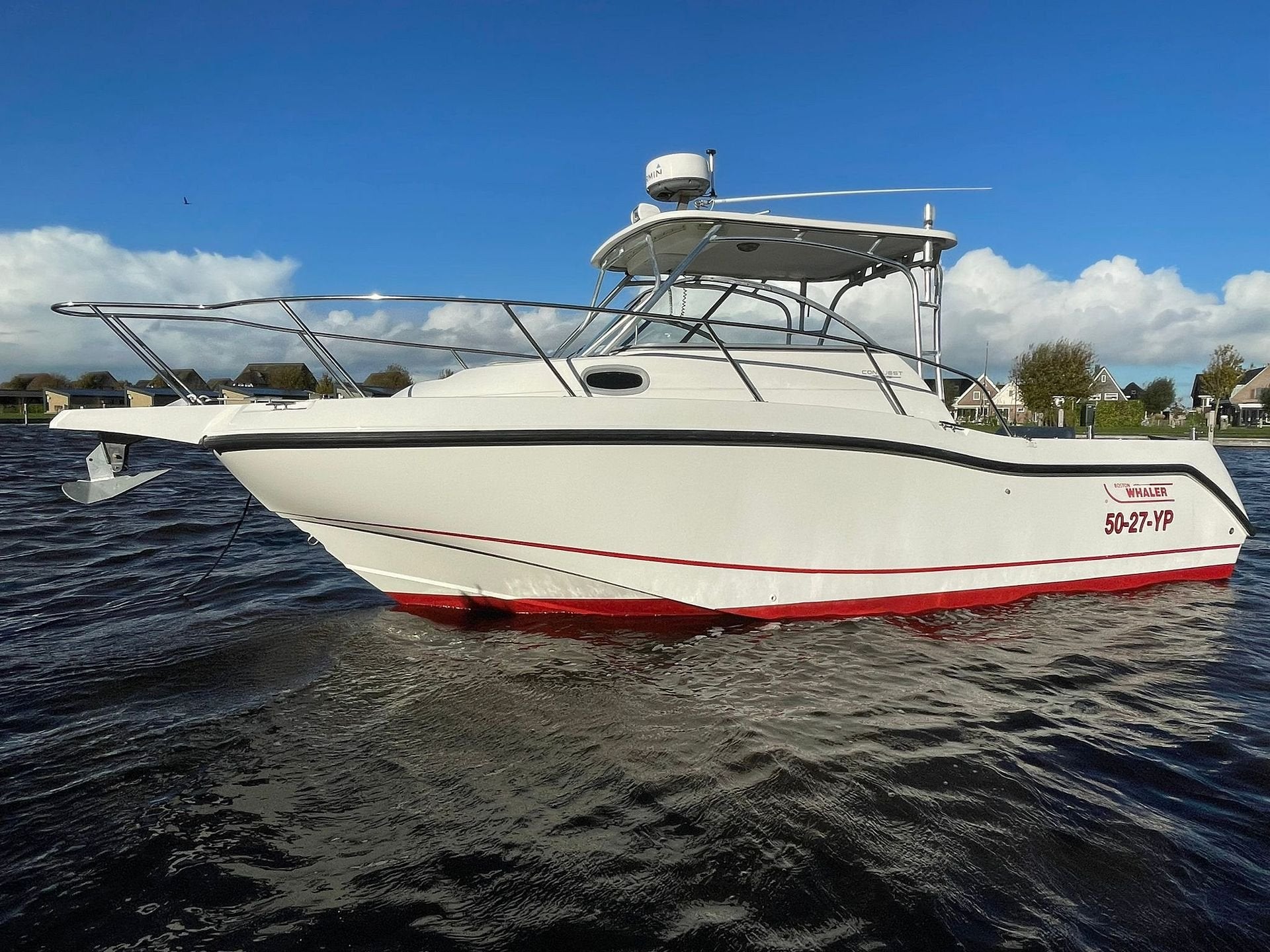 boston whaler 255 conquest unieke in Nederland! diesel!, Watersport en Boten, Vis- en Consoleboten, -, Gebruikt, -, -