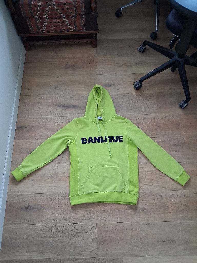 Banlieue Hoodie Neon Groen Maat M, Maat 48/50 (M), Ophalen of Verzenden, Zo goed als nieuw, Groen