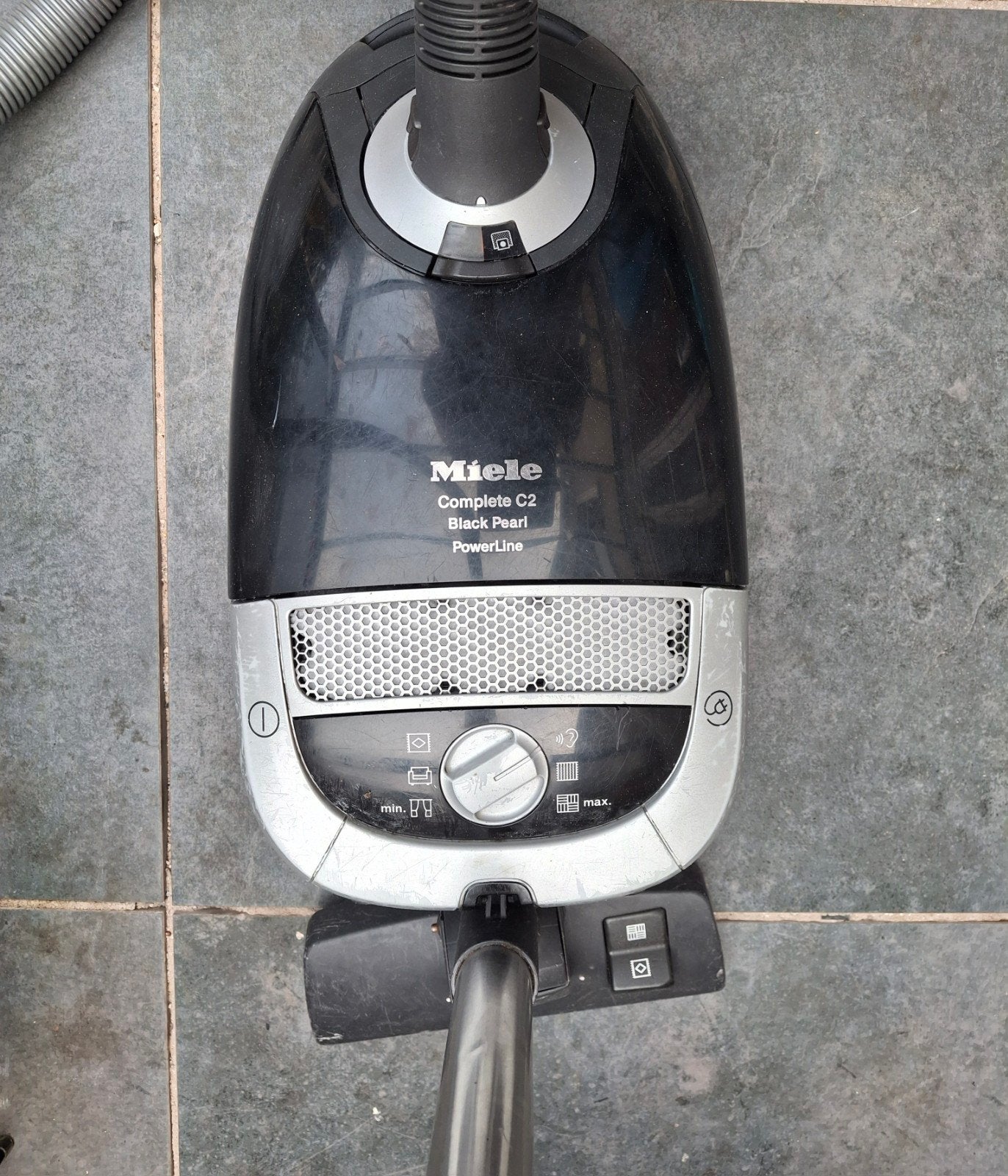 Miele Stofzuiger Complete C2 Black Paerl Pouerline 1400 watt, Gebruikt, Miele, 1200 tot 1600 watt, Ophalen