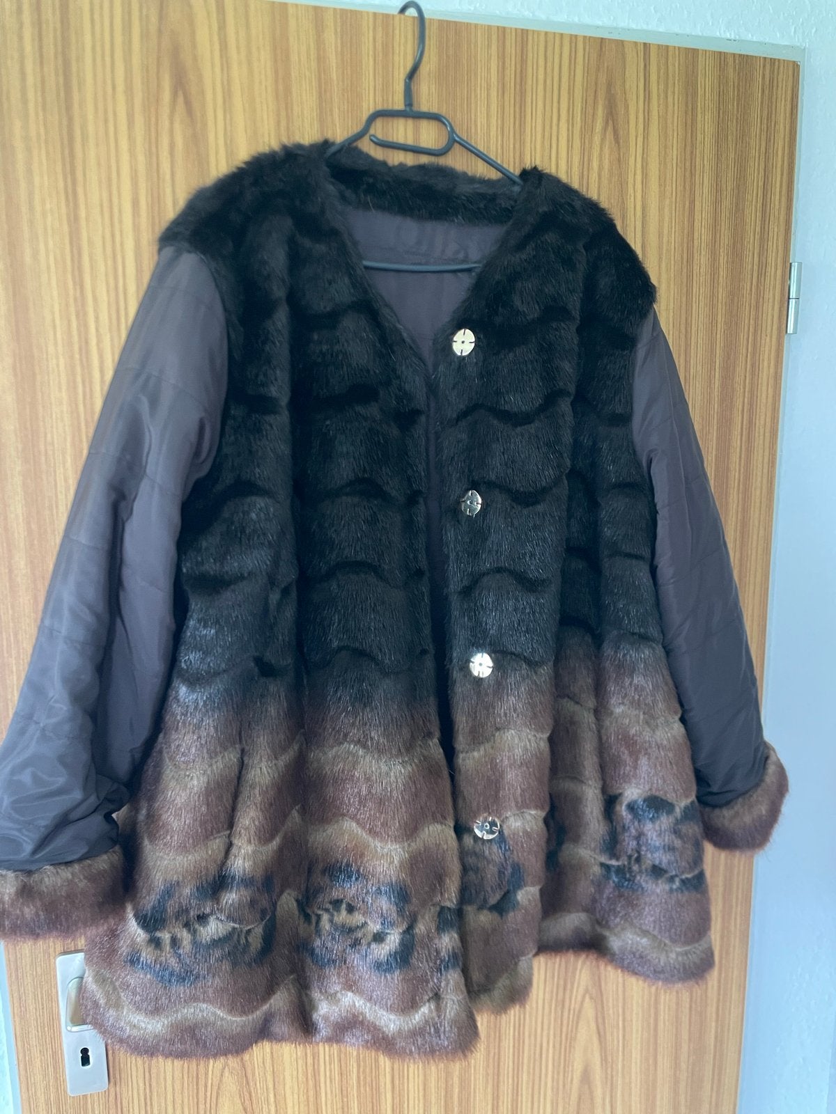 Alfredo Pauly Ombre Faux Fur Jas Maat 50, Ophalen of Verzenden, Zo goed als nieuw, Maat 46/48 (XL) of groter, Bruin