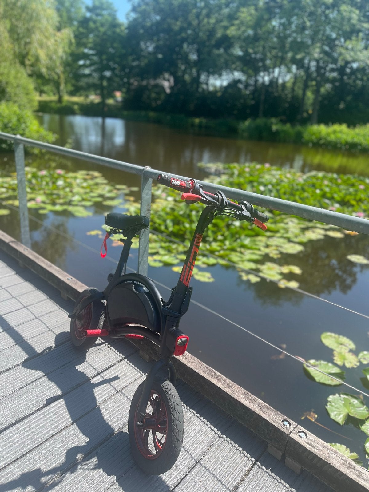 Gemodded elektrische fiets jeston/windgoo, Minder dan 30 km per accu, Gebruikt, Minder dan 47 cm, Ophalen