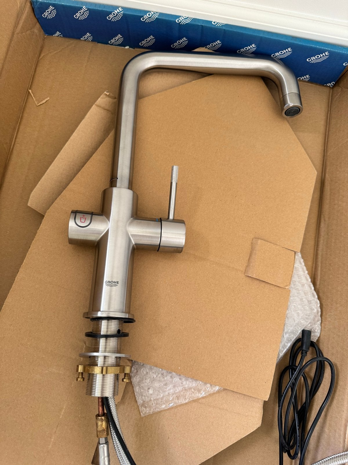 Grohe Red 3 in 1 kokendwaterkraan - U uitloop, Ophalen, Overige typen, Grohe, Metaal