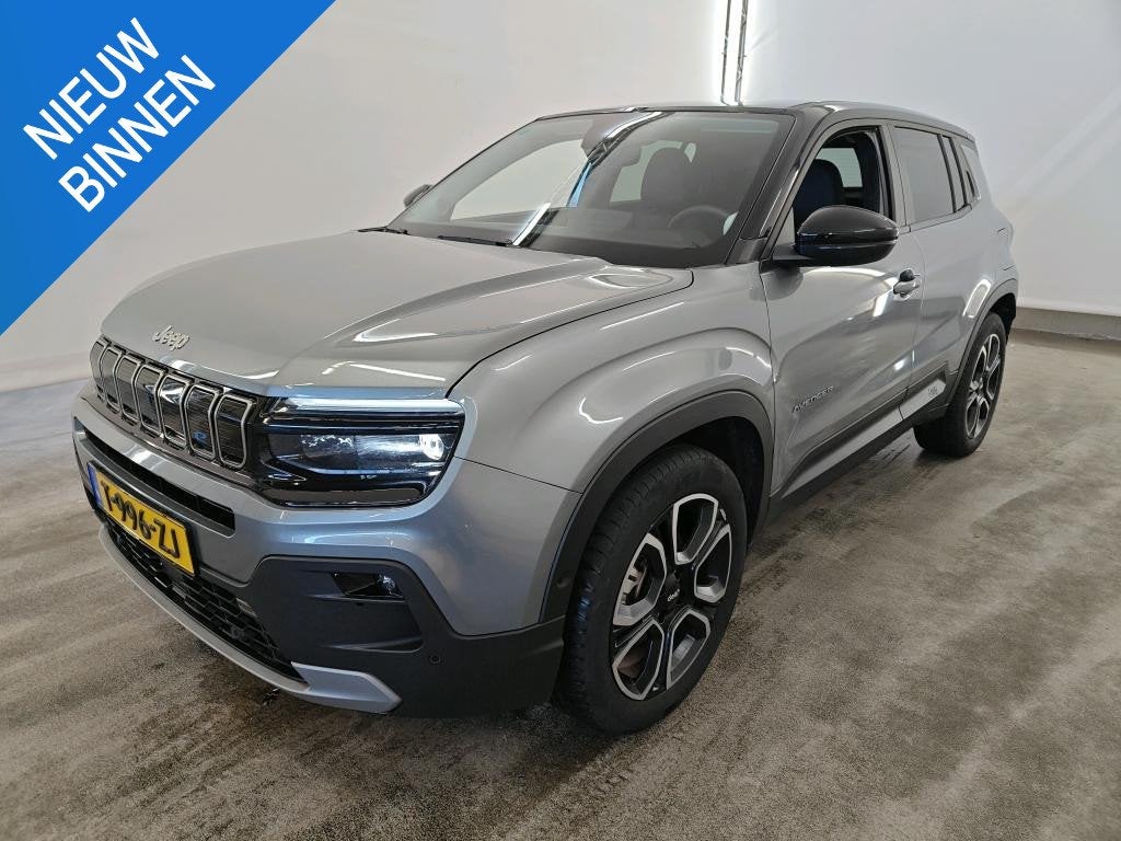 JEEP AVENGER BLACK EDITION 54 kWh (96% SOH) I 3-FASE LADEN I, Auto's, Gebruikt, 156 pk, Met garantie (alle), Leder en Stof