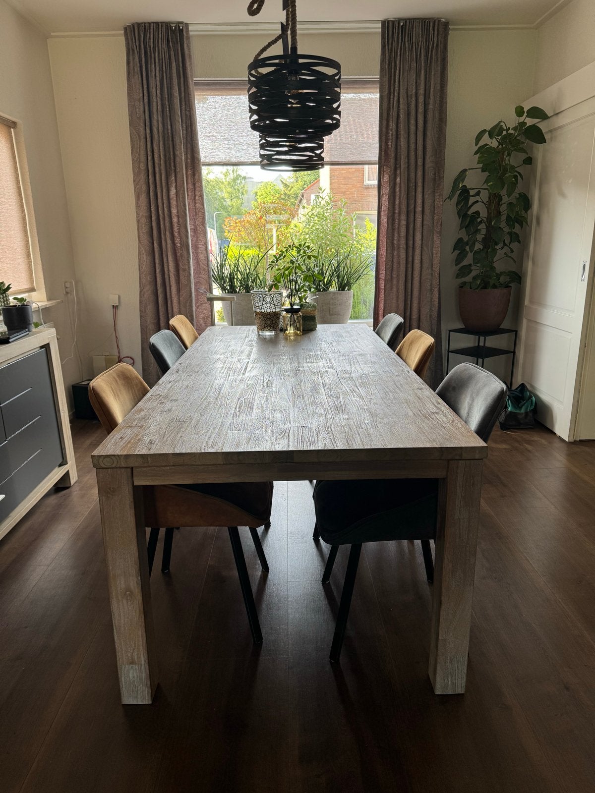 Henders en Hezel eettafel - 220x100x77 cm, Ophalen, Gebruikt, 100 tot 150 cm, 200 cm of meer