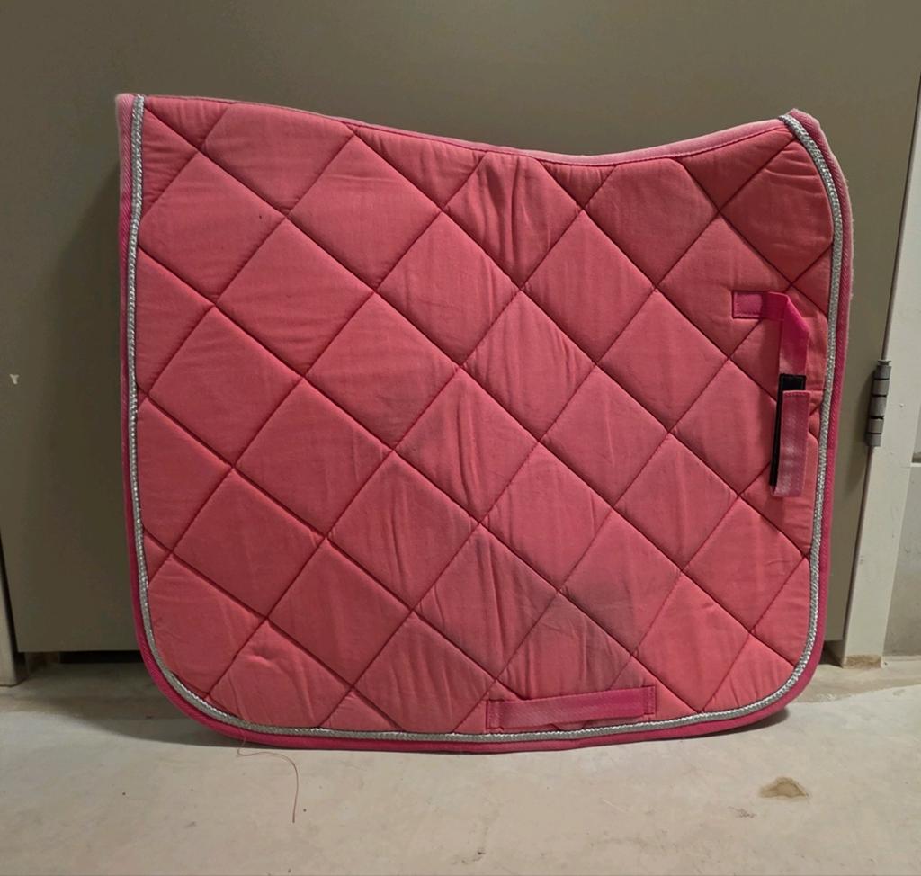 Zadeldek dekje sjabrak chabrak roze, Dieren en Toebehoren, Paarden en Pony's | Dekens en Dekjes, Dressuurdekje, Full (L), Ophalen of Verzenden