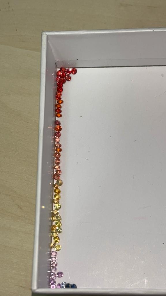 Saffier Regenboog Natuurlijk - 6.05ct, Ophalen of Verzenden, Nieuw