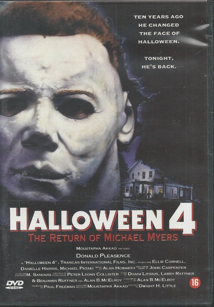Halloween 4, the return of Michael Myers, Horror, Vanaf 16 jaar, Ophalen of Verzenden, 1980 tot 2000