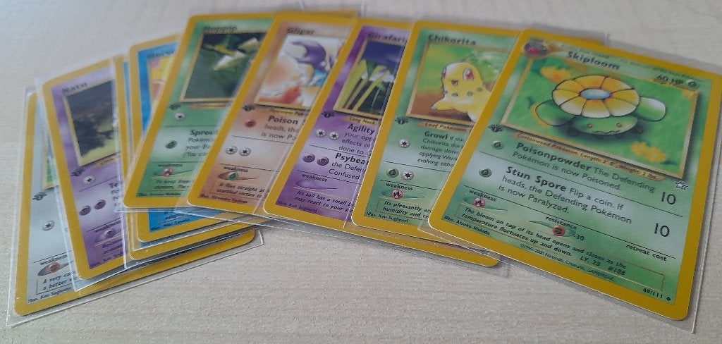 Pokémon Neo Genesis 1ed: Kaarten boosterfresh (ook los), Ophalen, Zo goed als nieuw, Meerdere kaarten