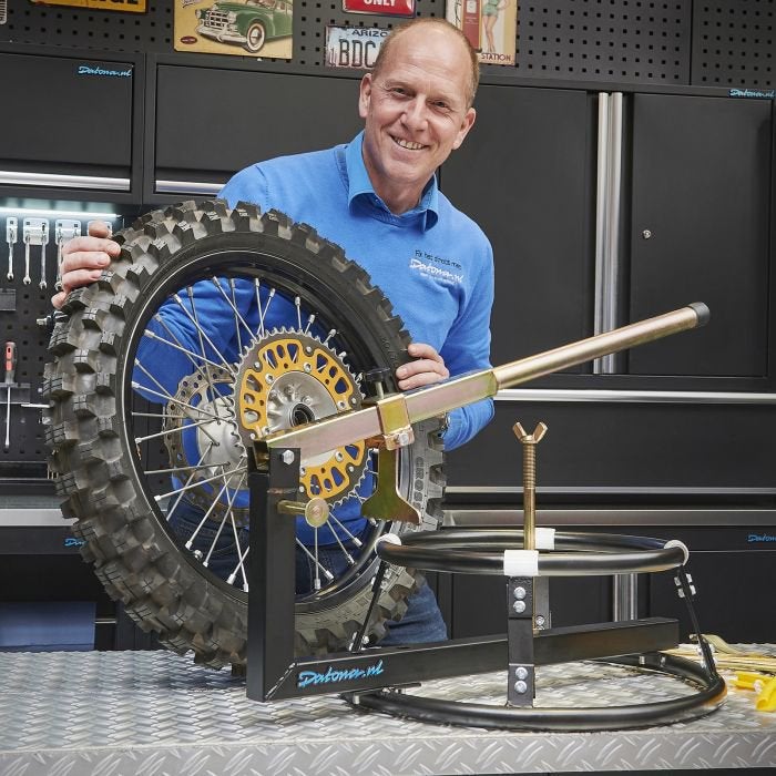 Universeel motorbanden demonteer apparaat van €99,- NU VOOR, Ophalen, Gebruikt