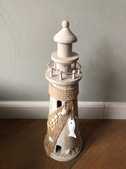 Vuurtoren, Huis en Inrichting, Beige, Ophalen of Verzenden, Zo goed als nieuw, Vintage