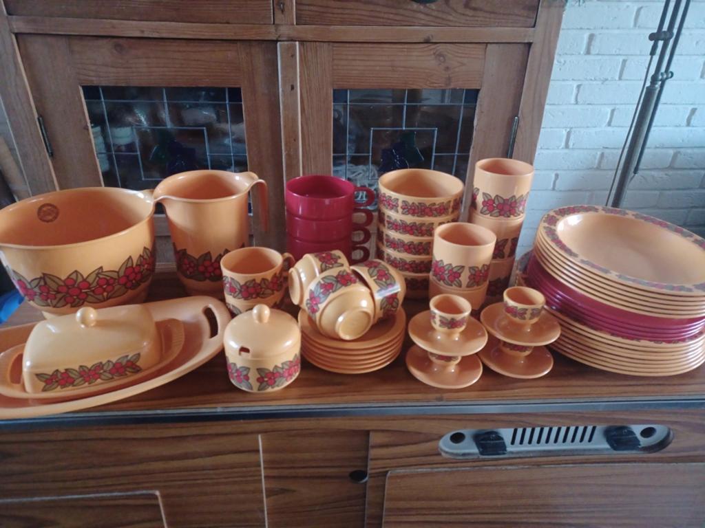 Vintage Camping servies Emsa, Ophalen of Verzenden