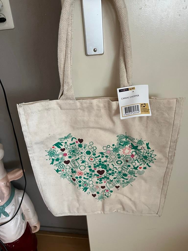Diverse Boodschappentassen: Amsterdam & Canvas Shoppers, Ophalen of Verzenden, Nieuw, Wit, Shopper