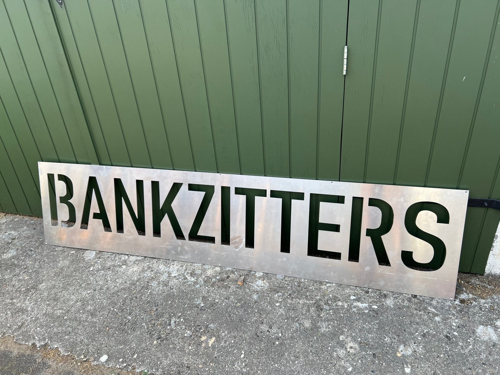 Bankzitters uniek aluminium decoratie paneel, Verzamelen, Muziek, Artiesten en Beroemdheden, Ophalen, Zo goed als nieuw, Poster, Artwork of Schilderij