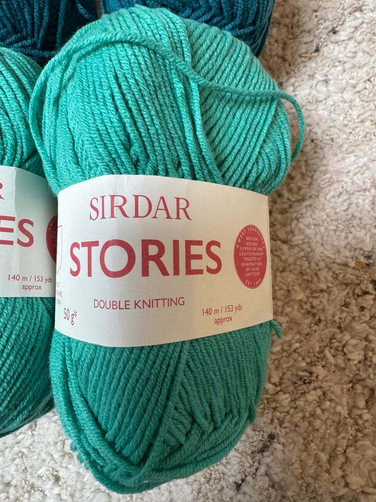 6 bollen Sirdar Stories garen (katoen/acryl) - 300 gram, Ophalen of Verzenden, Nieuw, Breien of Haken, Wol of Garen