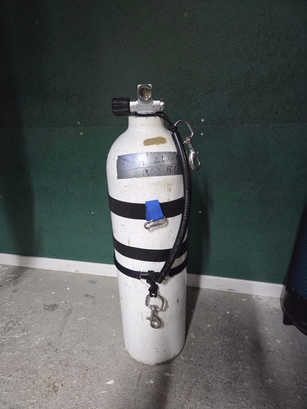 Aluminium Stage Duikfles 12 Liter met Rigging, Ophalen of Verzenden, Zo goed als nieuw, Duikfles