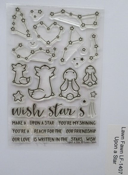 Lawn Fawn; Upon a Star, Ophalen of Verzenden, Zo goed als nieuw, Clearstamp