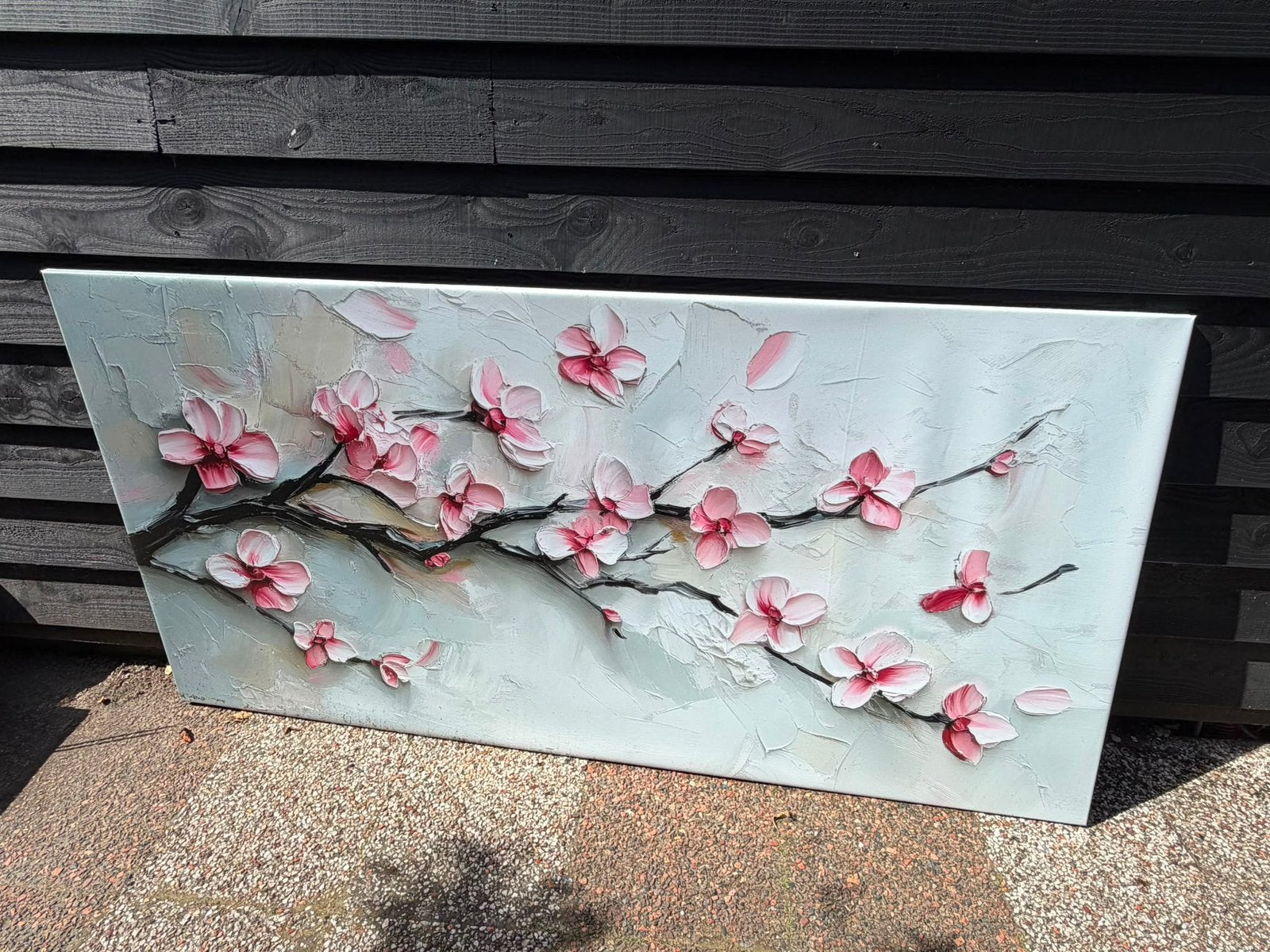 Canvas voor buiten 200x100 cm, 2 cm dik, Ophalen, 125 cm of meer, Zo goed als nieuw, Schilderij
